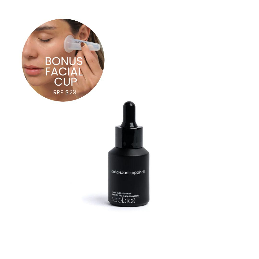 facial oil with face cupping bonus