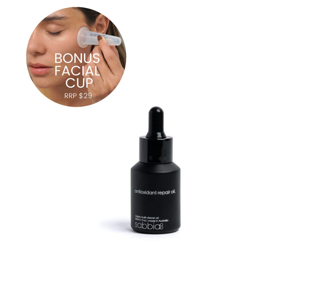 facial oil with face cupping bonus